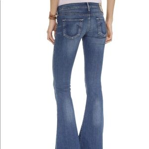 Karlie Low Rise Bell Bottom Jeans Authentic Indigo